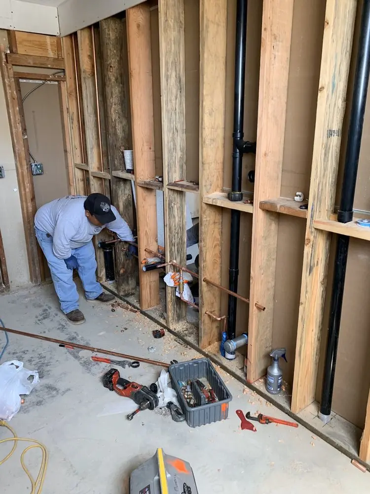 Commercial rough-in plumbing for Water Heater Replacement in Santa Barbara Downtown